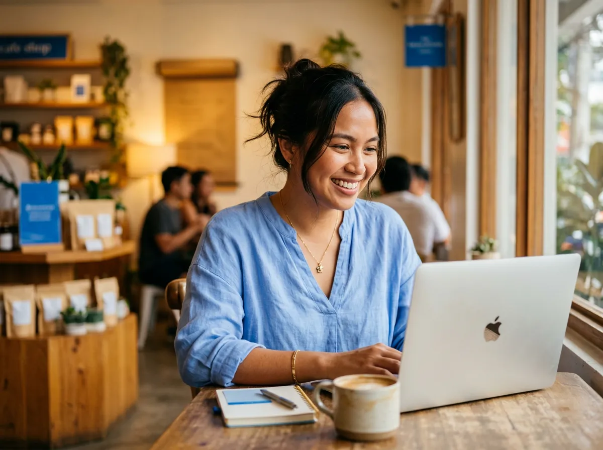 Business owner scaling operations with AlonChat